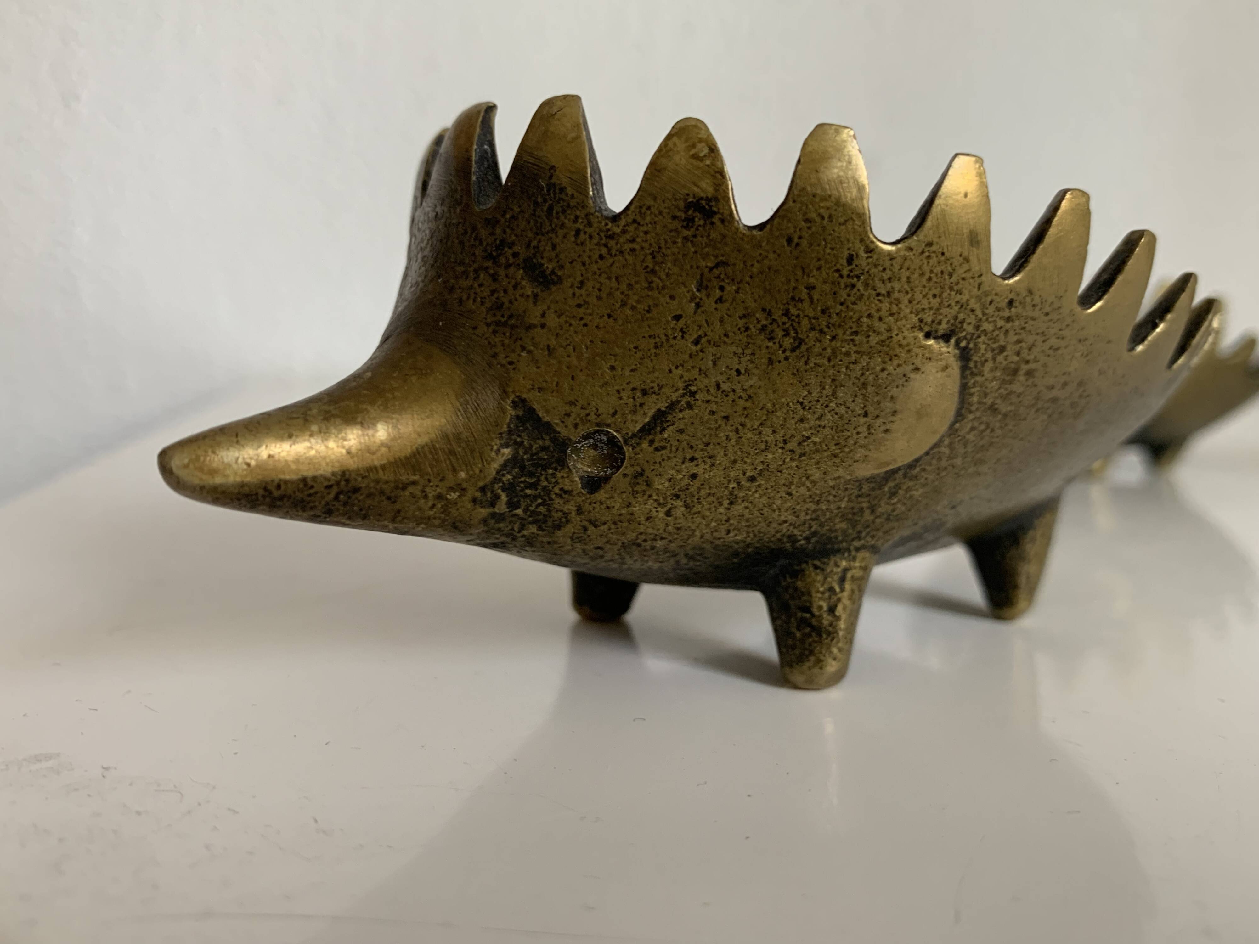 Hedgehog ashtrays by Walter Bosse for Hertha Baller, vintage 1950s