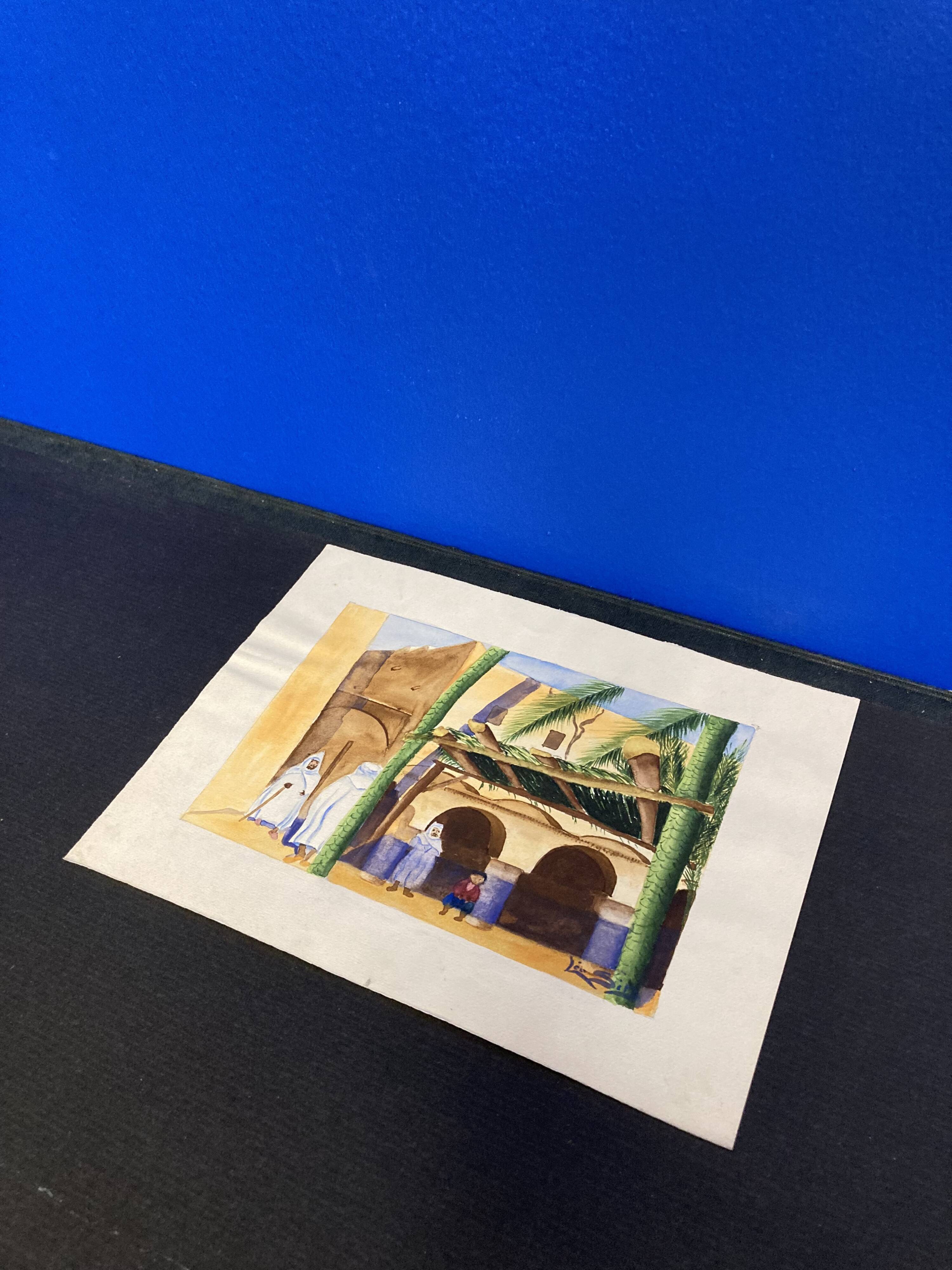 Signed Vintage Watercolor