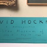 Exhibition poster by David HOCKNEY, The Metropolitan Museum of Art, 1988