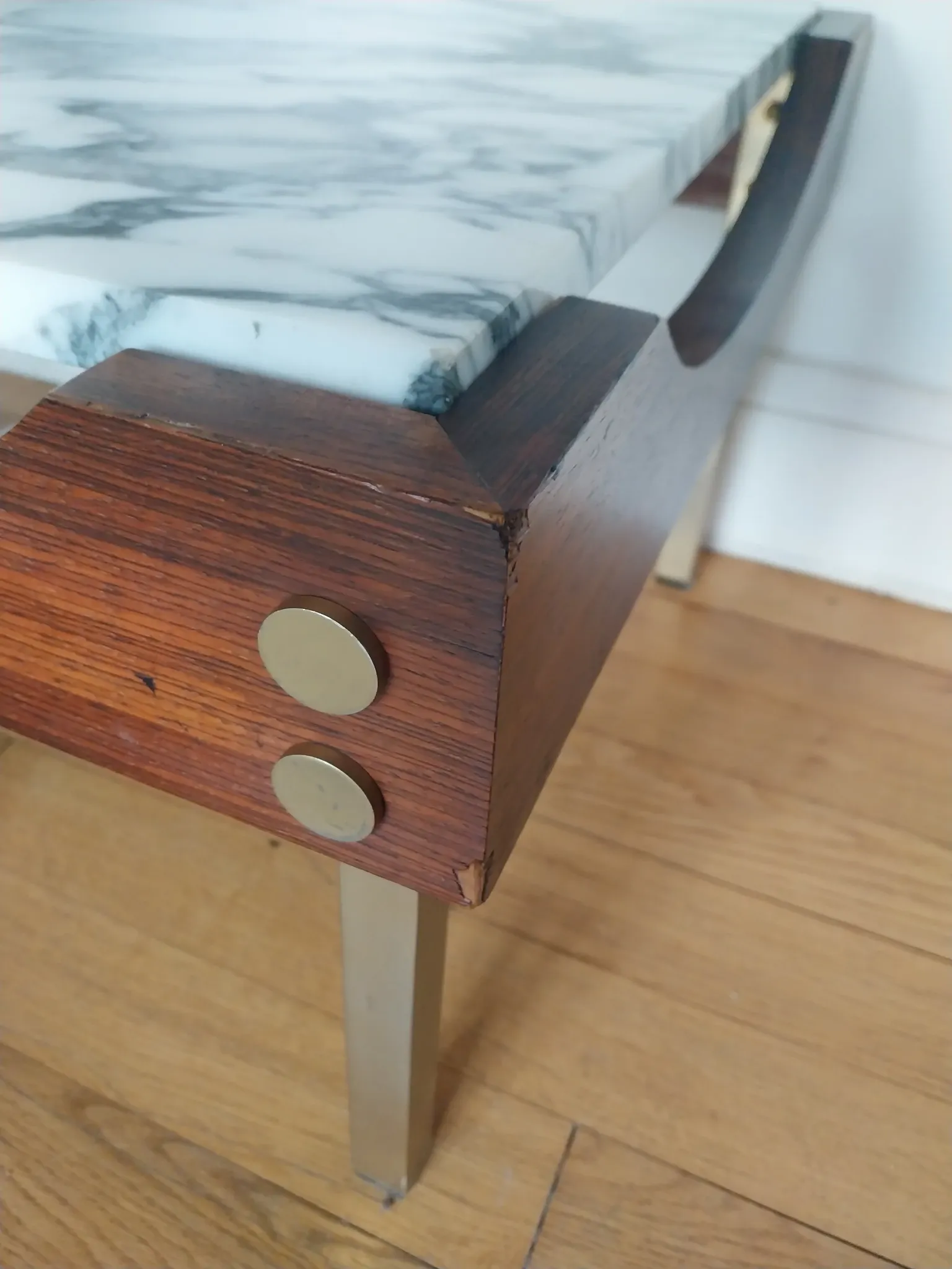 rosewood marble coffee table