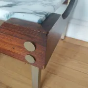 rosewood marble coffee table