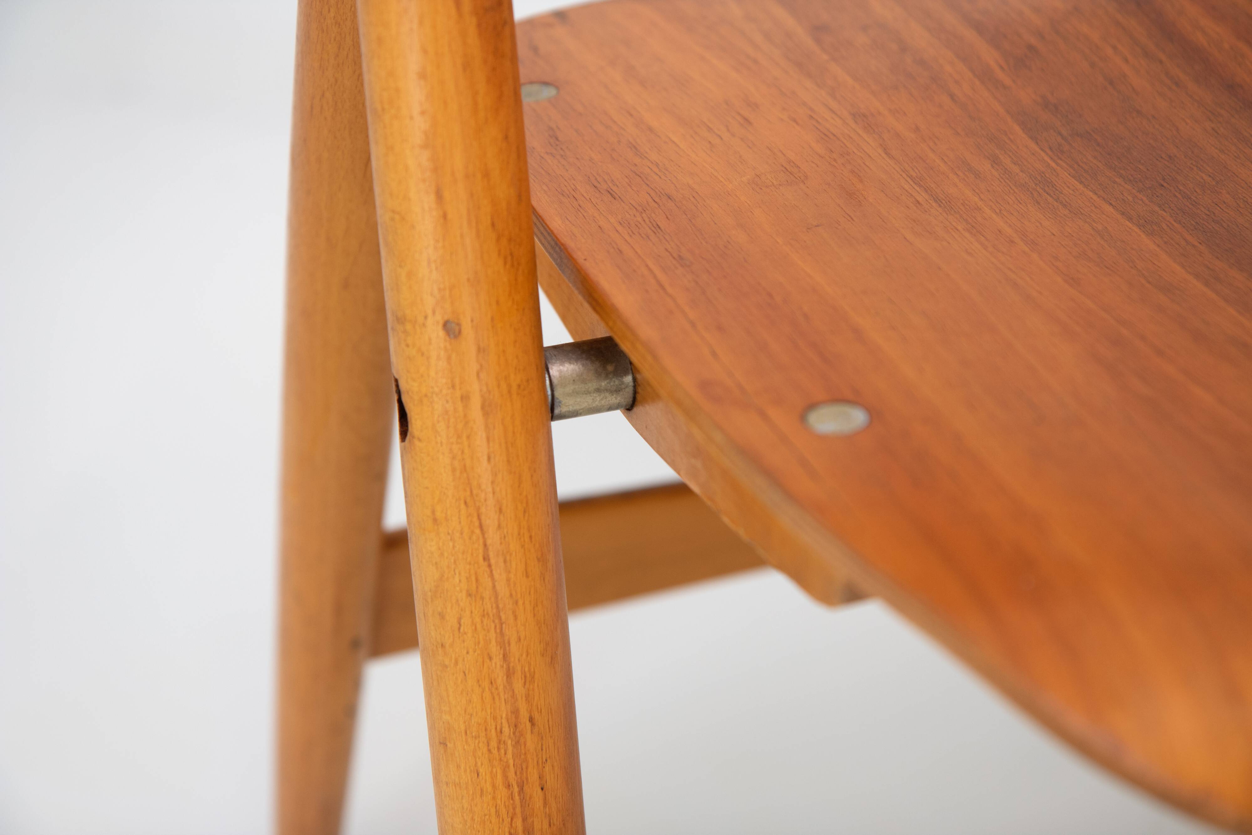 Set of 4 Egon Eiermann SE18 Folding Chairs