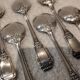 12 silver-plated ice cream scoops, goldsmith Boulenger Regence Berry