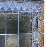 20th century Art Deco stained glass panel