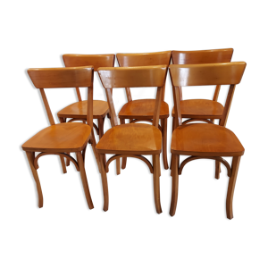 Suite de 6 chaises de - 1960 bistrot