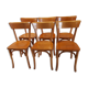 Suite of 6 chairs of Vintage Bistrot 1960s