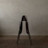 Vintage Chrome Folding Chairs (Pair) | Brown Corduroy Upholstery