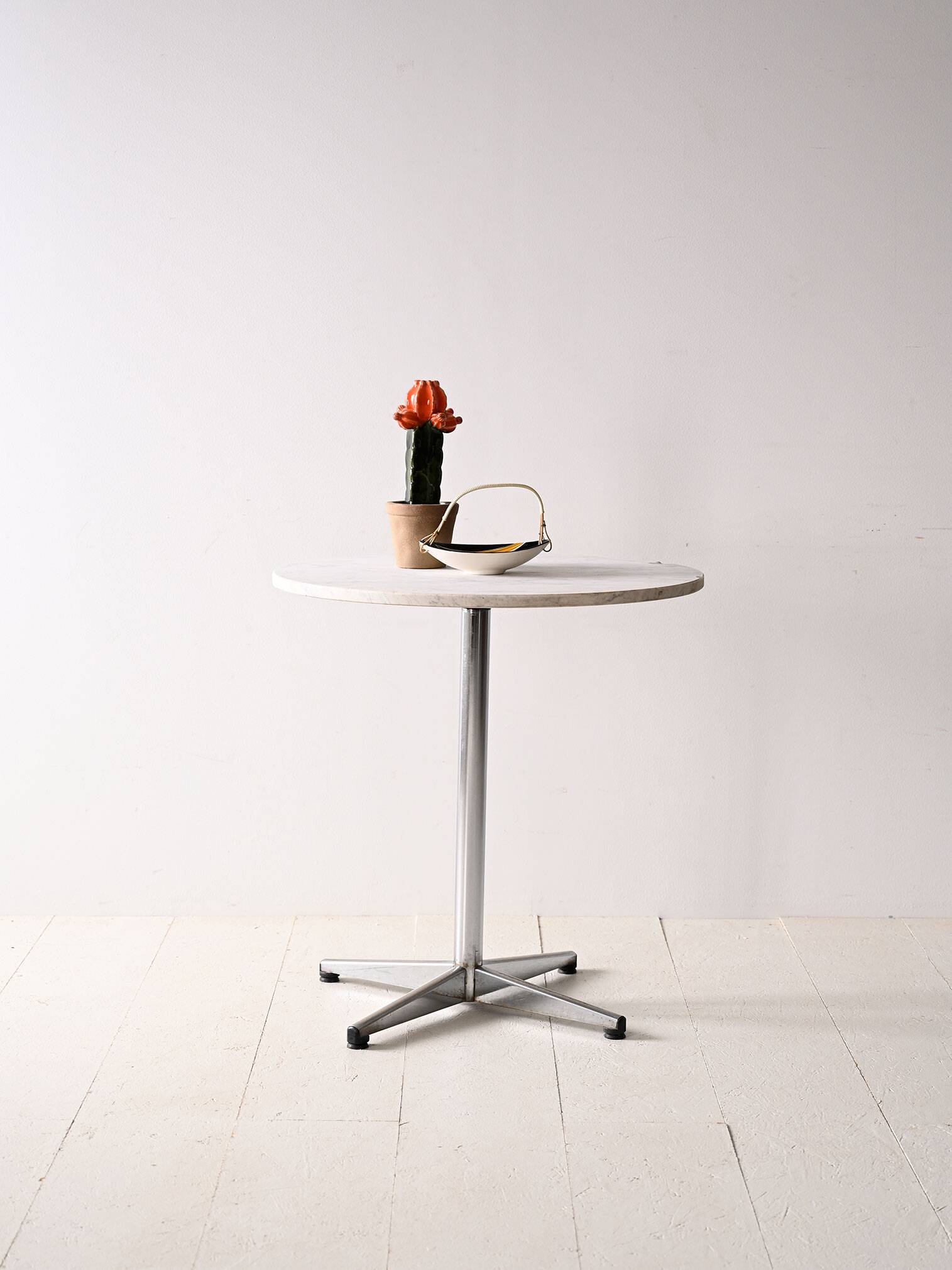 Marble and metal coffee table