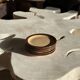 Set of 6 small stoneware dessert plates, Oxford brand, made in Brazil