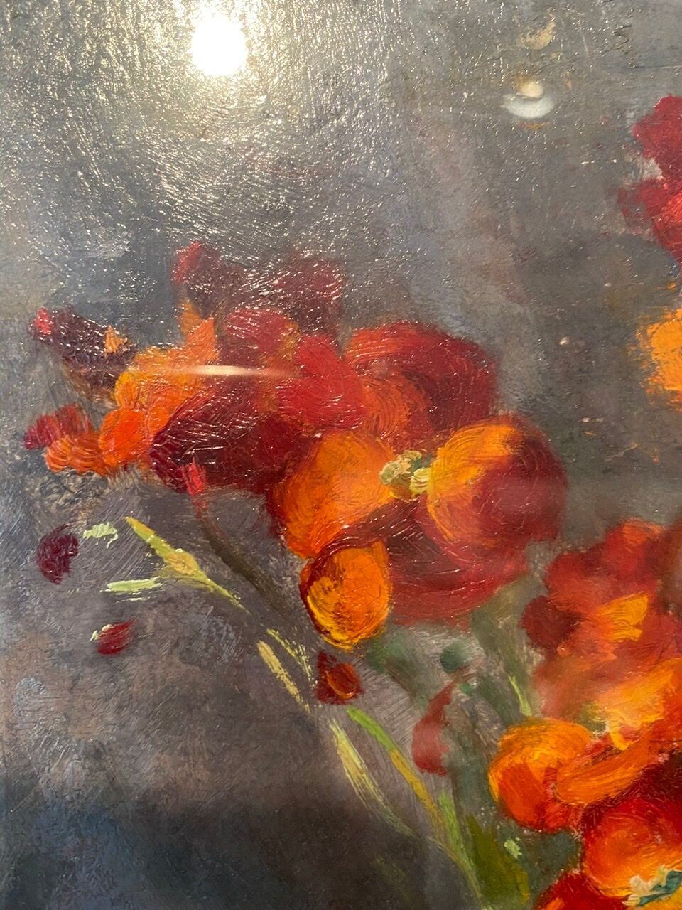 Old painting, still life with cloves by Abel Gay (1877-1961)