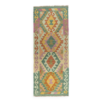 Kilim afghan pachtoune de couloir 173 x 68 cm