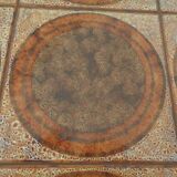 Danish ceramic and teak coffee table, 1960s