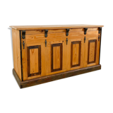 Pine wooden shop counter