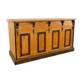 Pine wooden shop counter