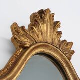 French rococo-baroque style Mirror in wood with gilded frame
