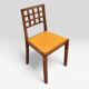 Solid oak chair, Victor Courtray, Art Deco, 1930