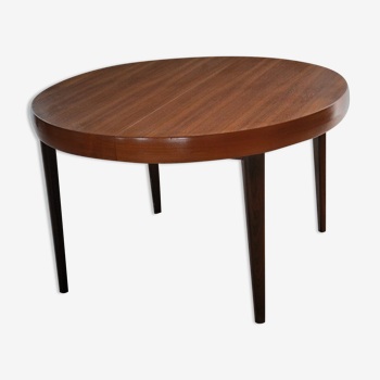 Scandinavian design round table in teak