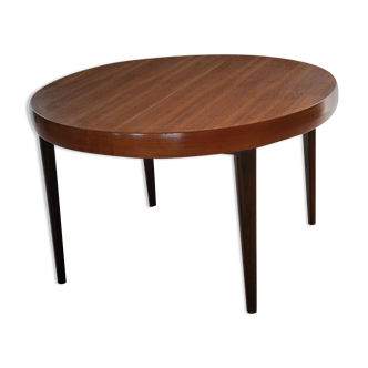 Scandinavian design round table in teak
