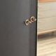 Art Deco wardrobe painted in black