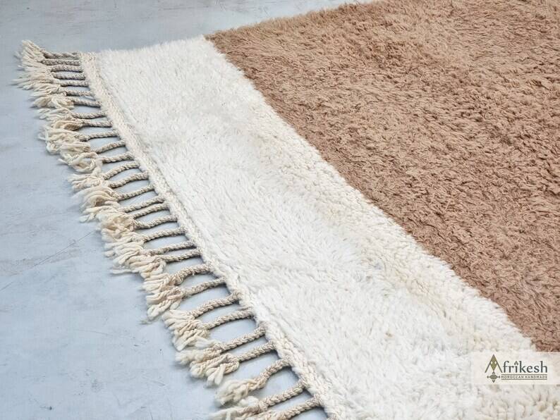 Tapis benimrirt marocain marron