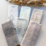 Set of 6 linen shade napkins