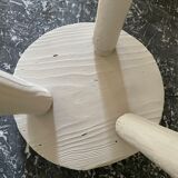 Painted brutalist stool