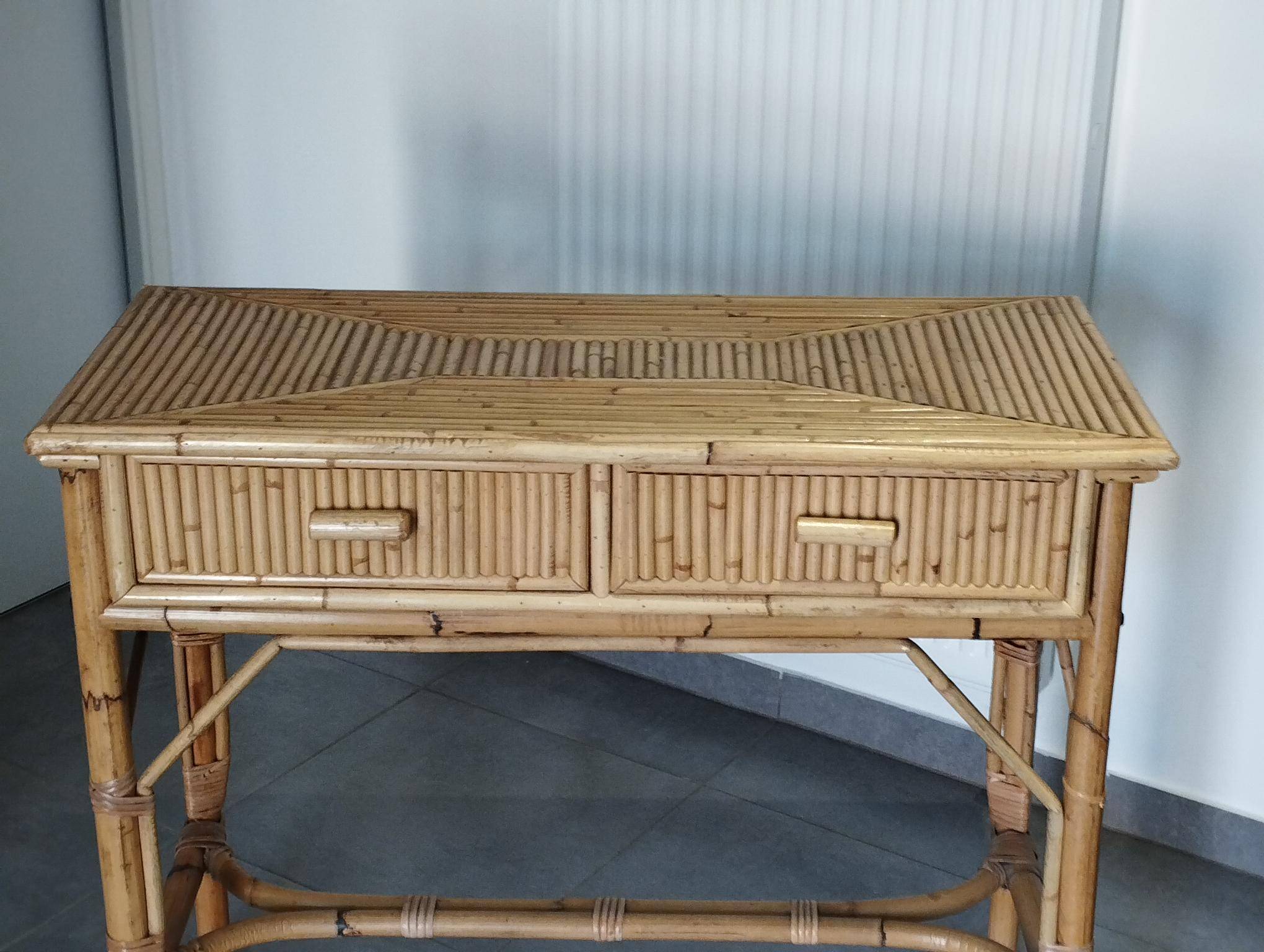 Vintage console attributed to Vivai del Sud.