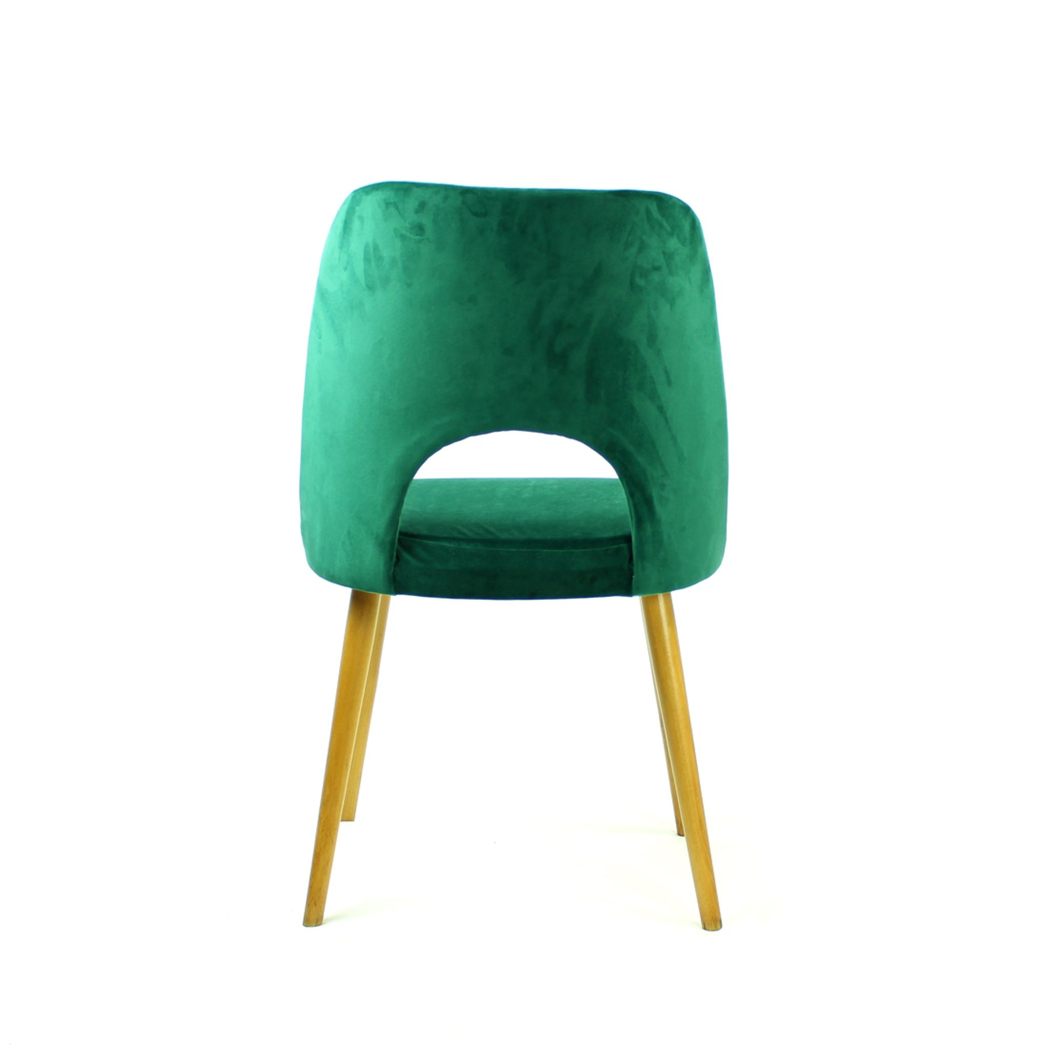 Dining Chairs By Oswald Haerdtl In Velvet For Ton, Czechoslovakia 1950s, Set Of 4