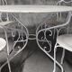 Garden set in wrought iron, early 20th century