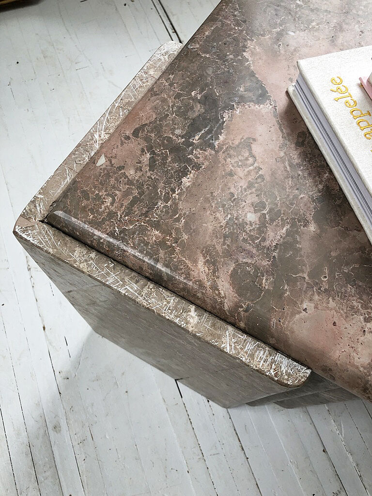 Roche Bobois pink marble table