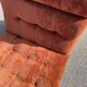Modular sofa in rusty velvet, France 1970s