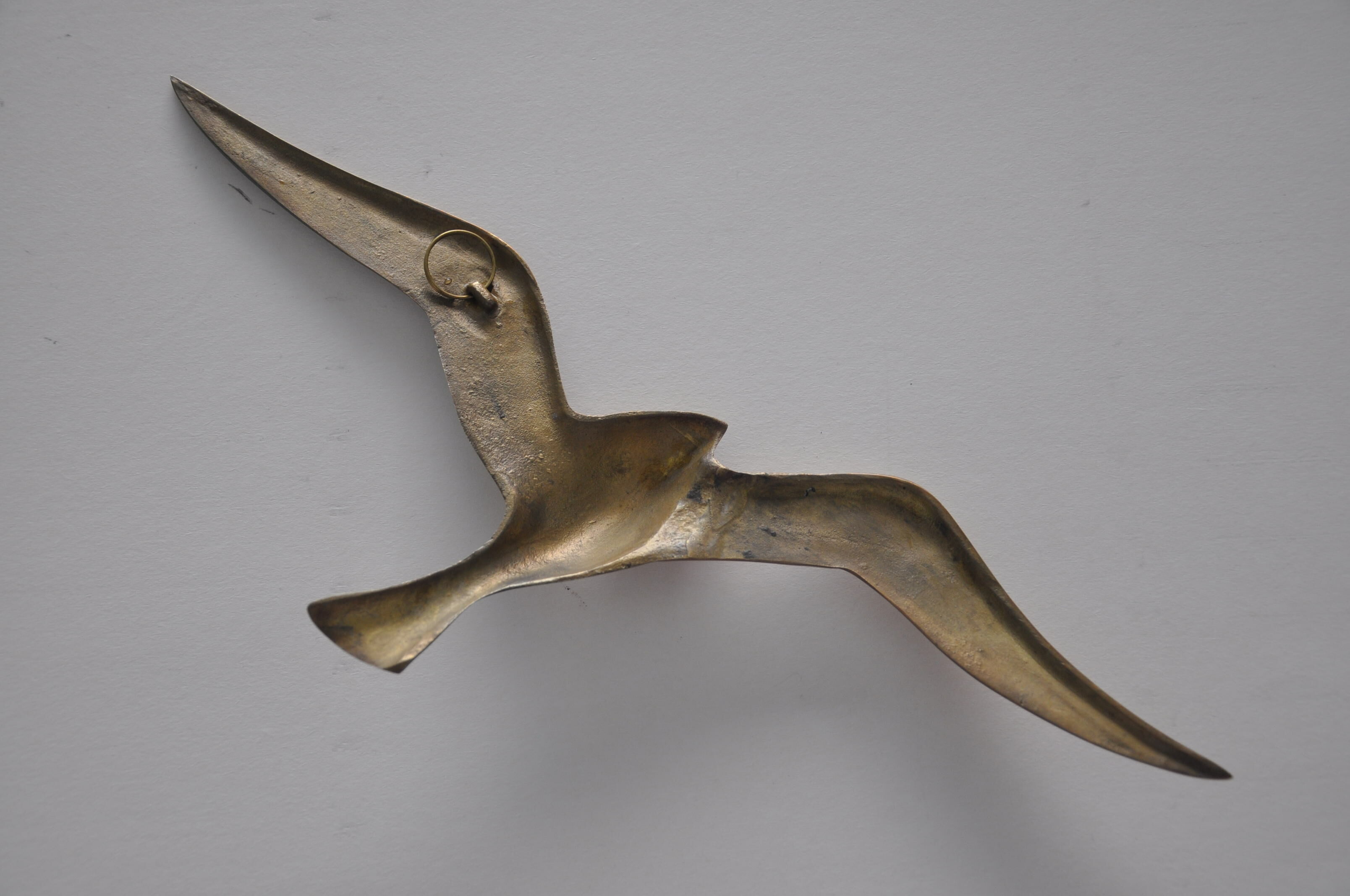 Bird seagull or swallow to hang brass from the 70s