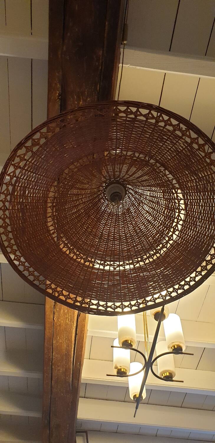 Rattan pendant light 59 cm