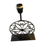 Wrought iron lamp foot