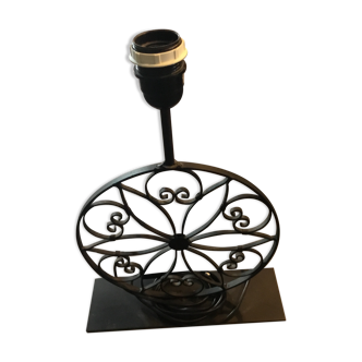 Wrought iron lamp foot