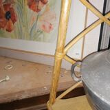 Bamboo rattan corner shelf