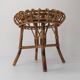 Ottoman stool in bamboo and rattan 1960