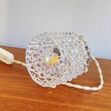 Lampe suspension baladeuse petit verre ancien transparent