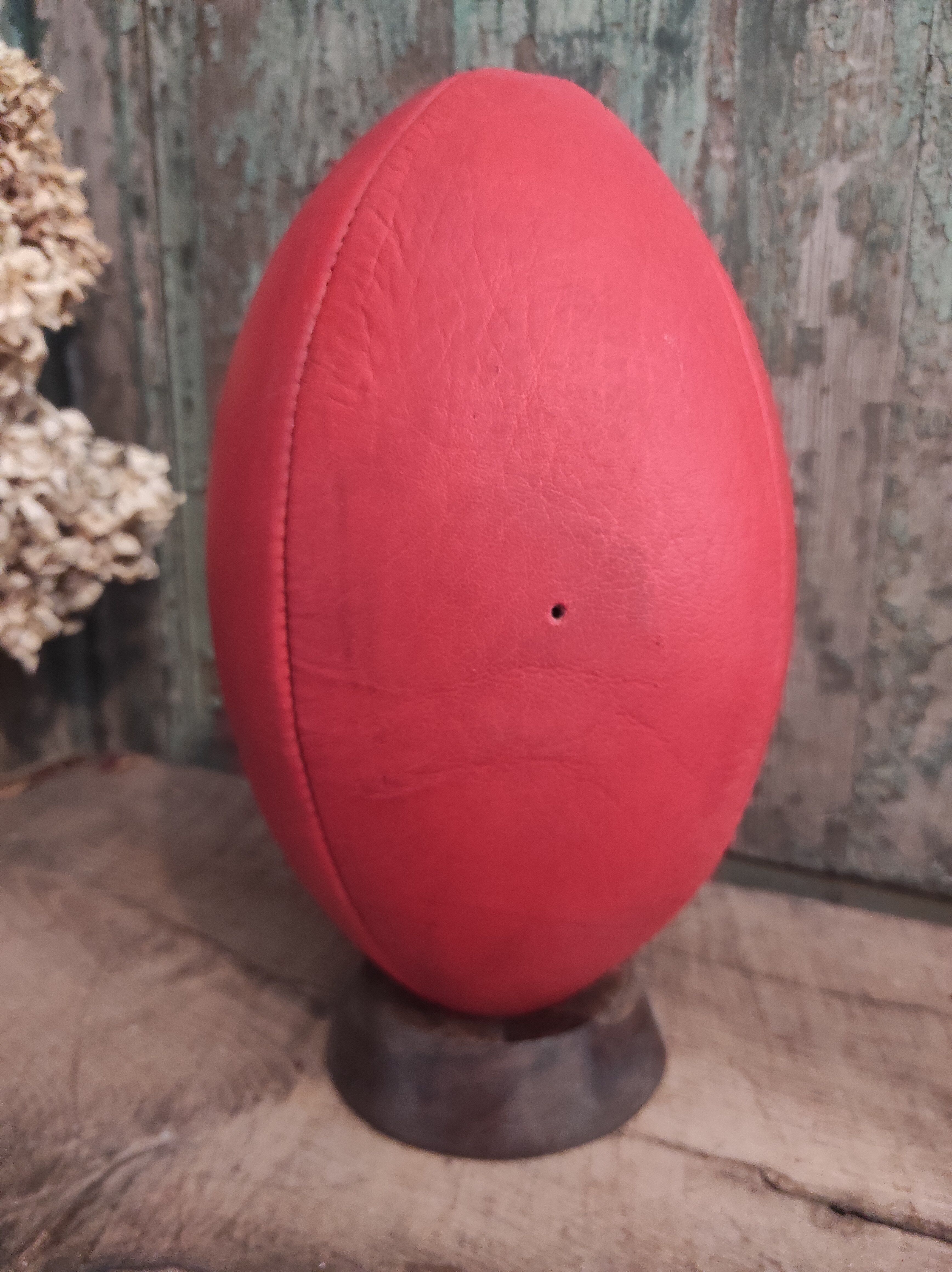 Vintage leather rugby ball Toulouse
