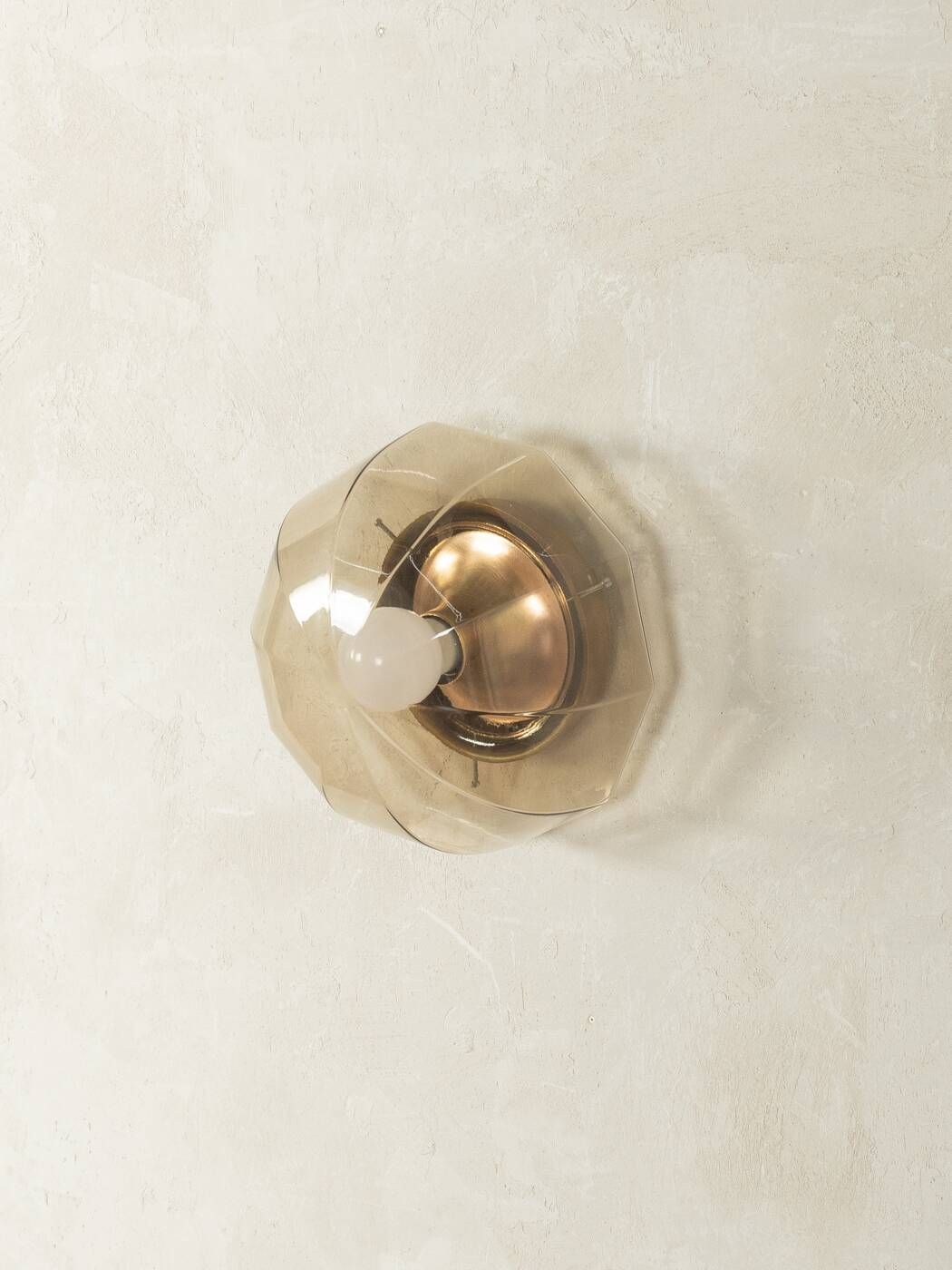 Elegant wall/ceiling lamp from the 1970s