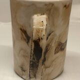 Four enameled ceramic cups Galerie Palissy in Vallauris