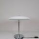 "Tris" glass table lamp by Fontana Arte from the Space Age with a chrome base, Italy, circa 2000.