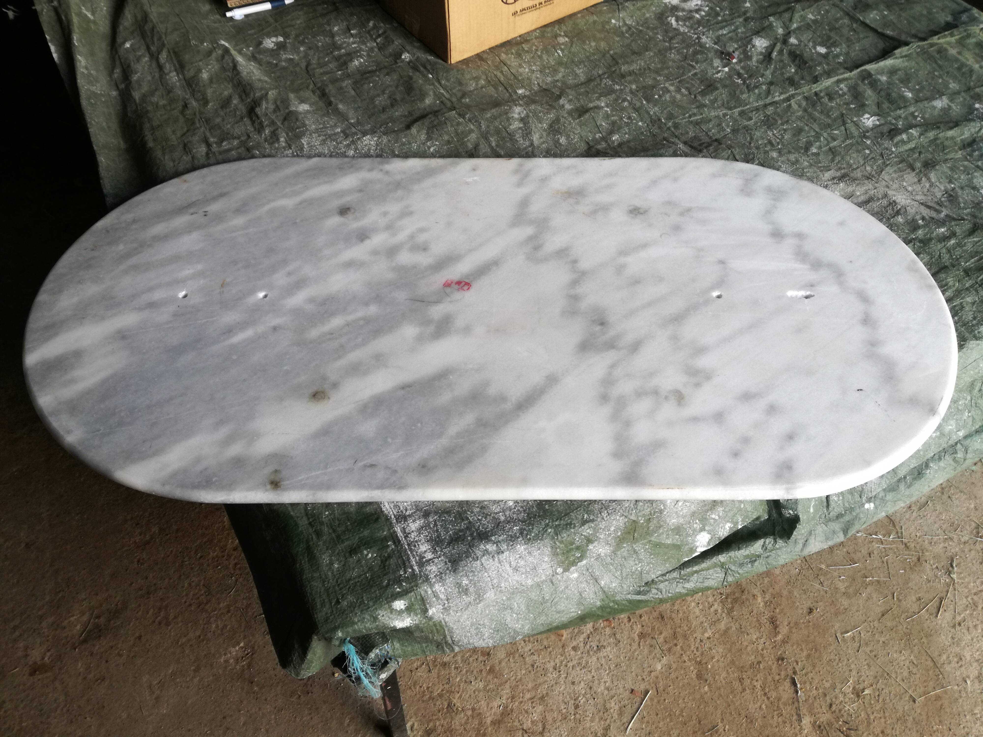 Bistro table 1900 in Carrara marble