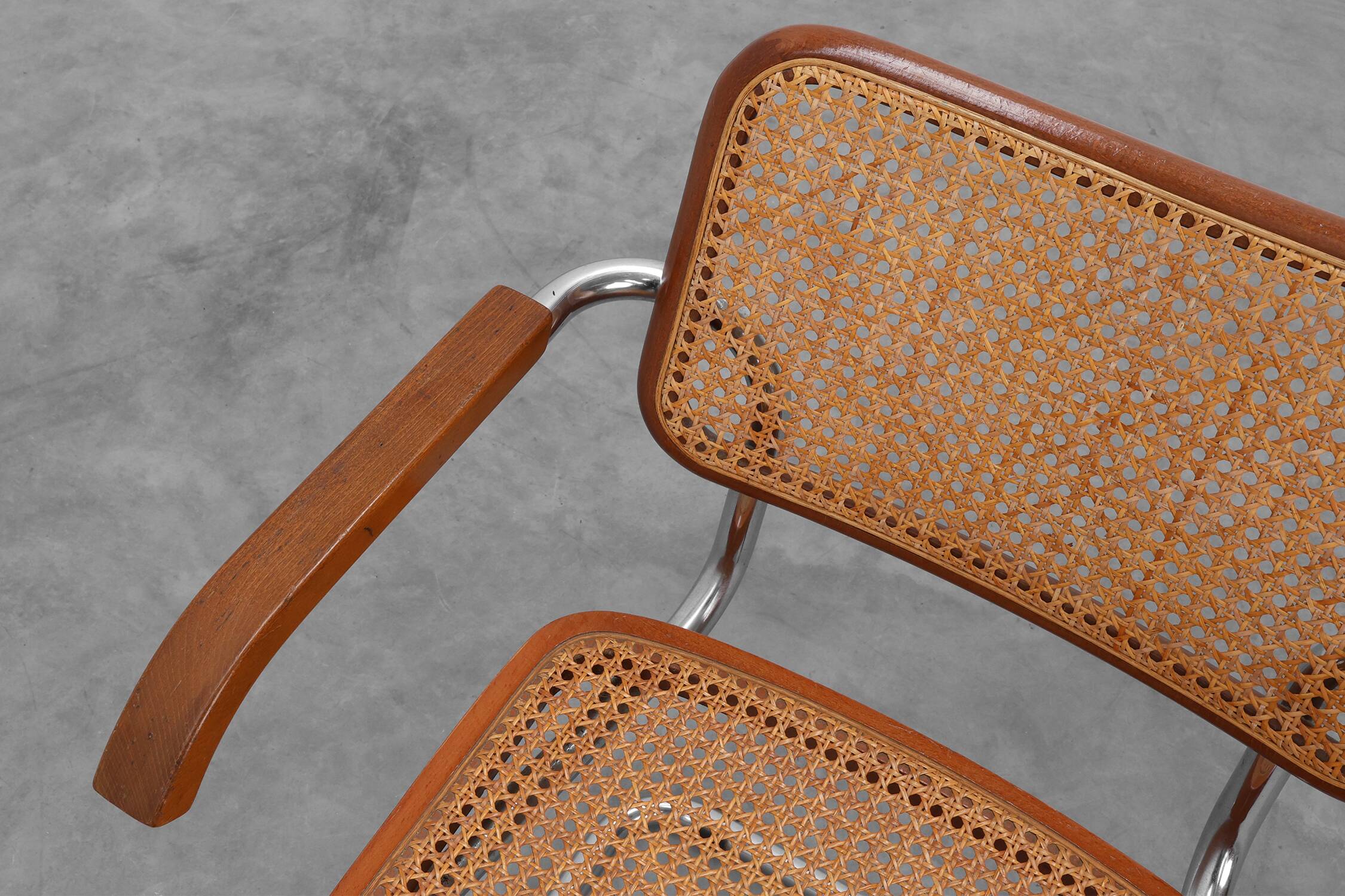 Bauhaus Cesca B64 Armchair by Marcel Breuer, Italy 1928