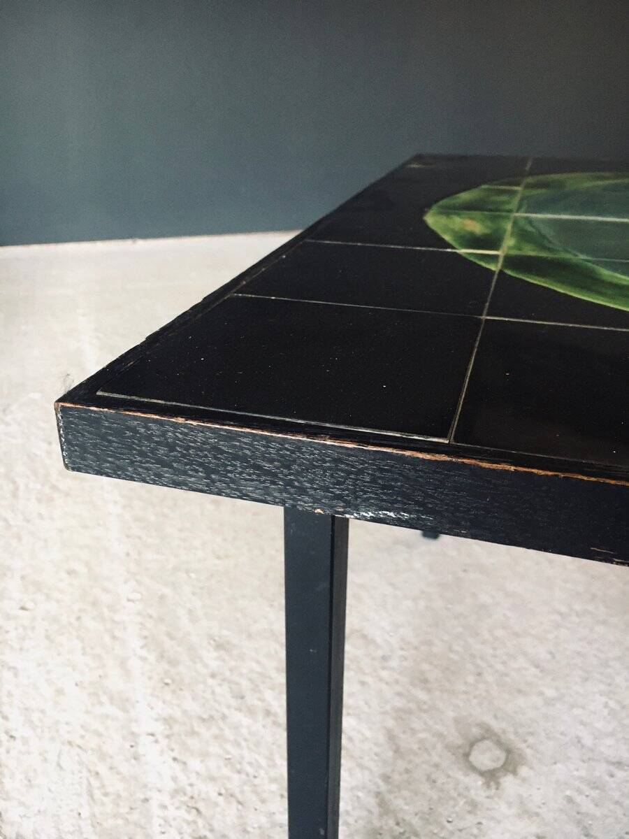 Mid-Century Studio Ceramic Tile Coffee Table, Belgium, 1960s