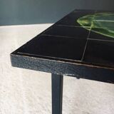 Mid-Century Studio Ceramic Tile Coffee Table, Belgium, 1960s