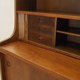 Walnut bookcase, Danish design, 1970s, designer: Johannes Sorth