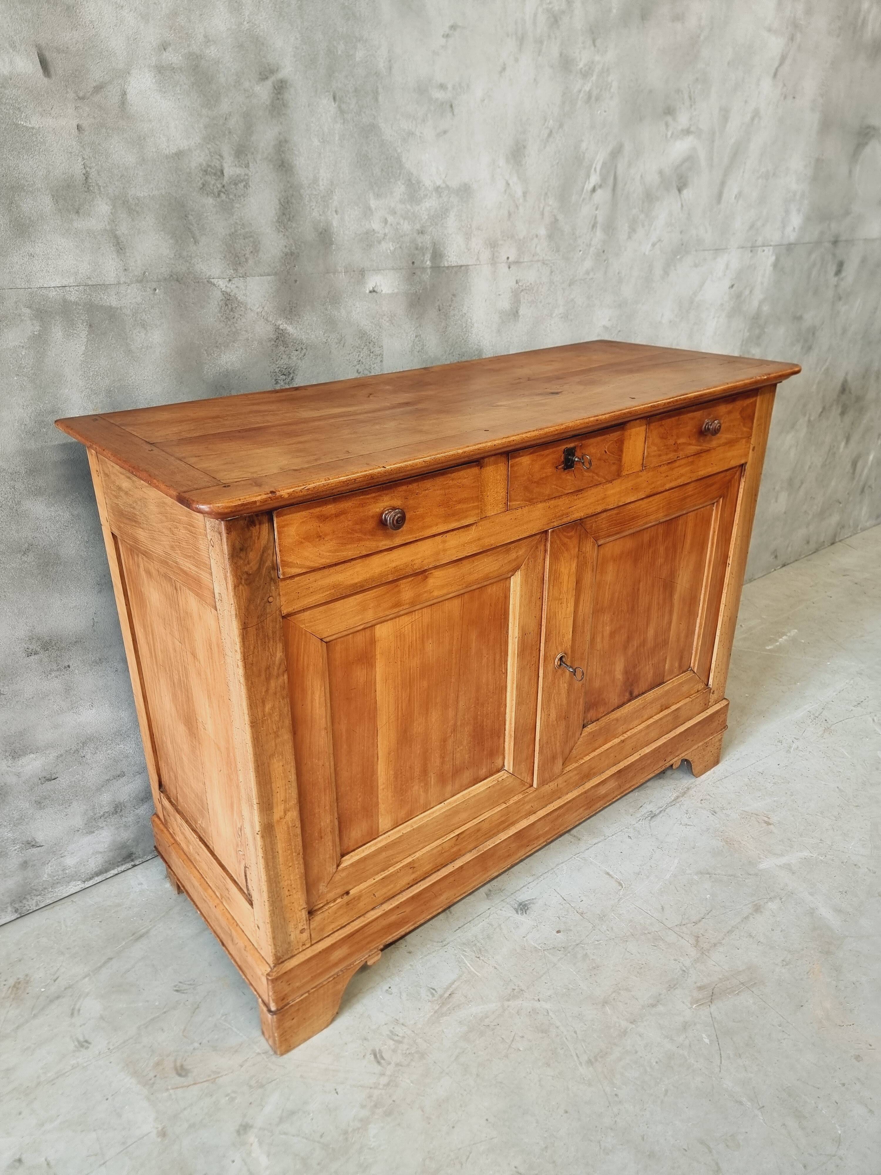Buffet ancien enfilade commode 19ème siècle en merisier français