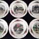 6 Sarreguemines earthenware dessert plates Model Obernai