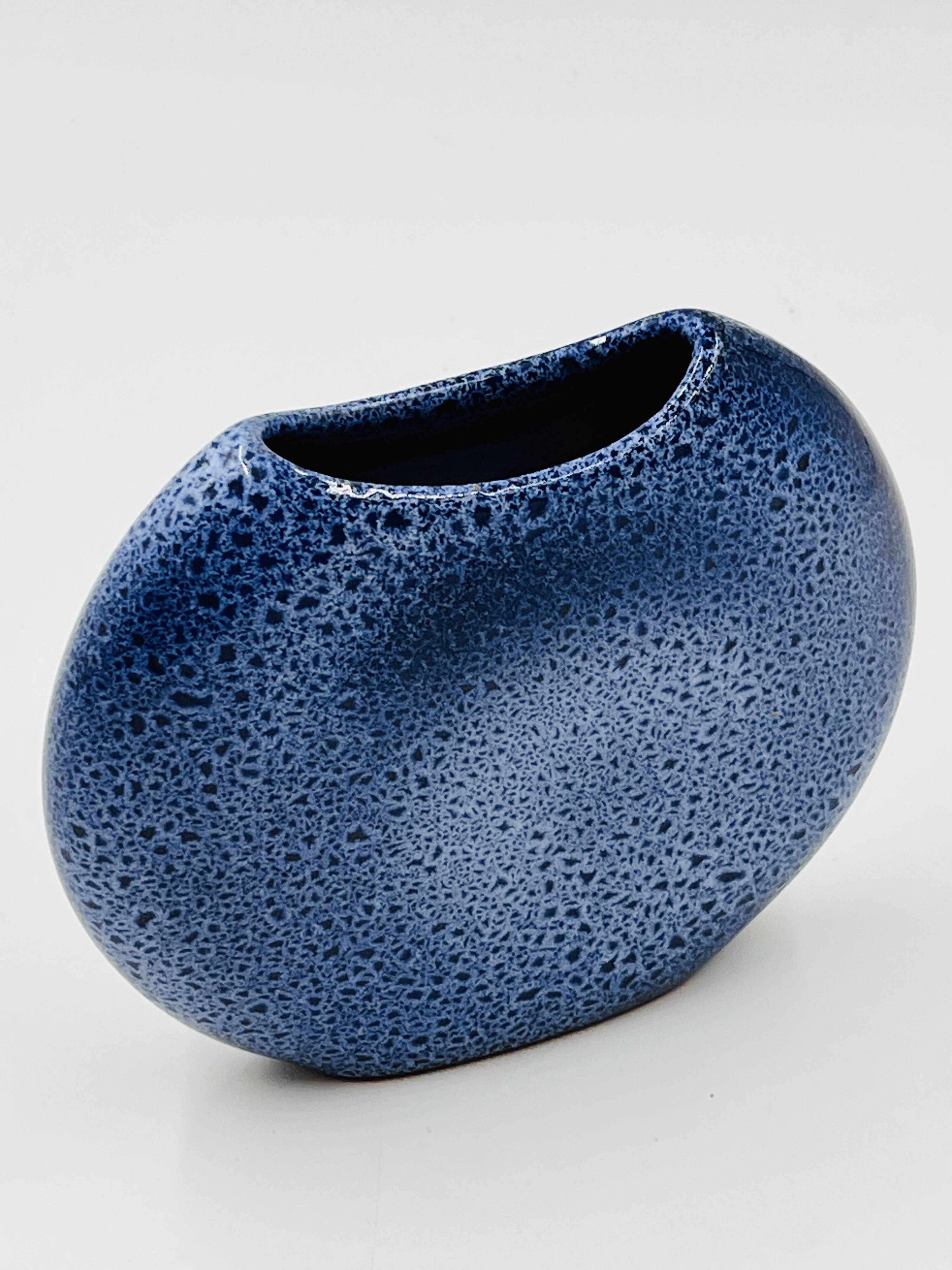 Maredsous ceramic pebble vase by Antonio Lampecco